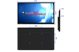 ‌55英寸电容红外双触控会议一体机